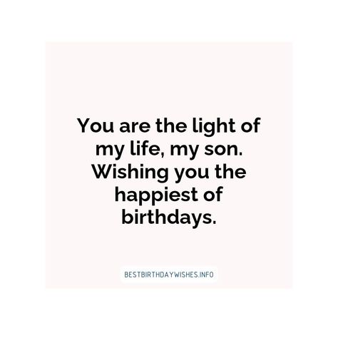 Birthdays are a special occasion to honor and celebrate the special bond between a mother and her son. As a mom, it is a unique opportunity to express... | # #BirthdayWishes Check more at https://www.ehindijokes.com/birthday-wishes-for-son-from-mom/ Bday Wishes For Son From Mother, Birthday Wishes For Son From Mom, Son's Birthday Wishes From Mom, Wishes For Son From Mom, For Son From Mom, Heartfelt Birthday Wishes, Birthday Wishes For Mother, Short Birthday Wishes, Unique Birthday Wishes