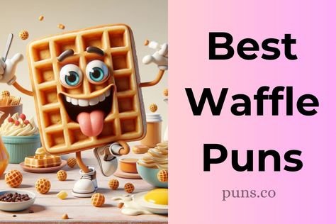 Hey, are you always on the hunt for a great food pun? We feel your sentiment. Waffle Puns, Morning Hugs, Crispy Waffle, Waffle Recipe, Food Pun, Food Puns, Night Snacks, Chicken And Waffles, Waffle Iron