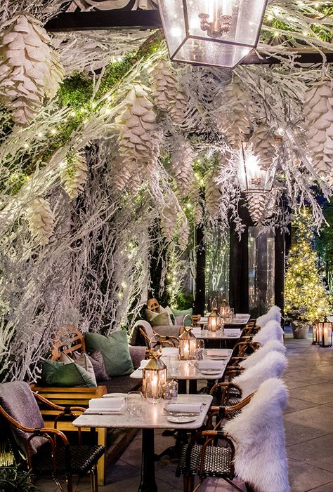 A restaurant that is as quintessentially English as it is inimitably cool Winter Terrace, London Cafe, Terrace Restaurant, Terrace Decor, London Restaurants, Pub Bar, Restaurant Interior Design, Restaurant Interior, Cafe Interior