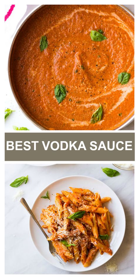 Vodka Sauce No Vodka, Home Made Vodka Pasta Sauce, How To Make Vodka Sauce, Homemade Vodka Sauce Recipe, Healthy Vodka Sauce, Ala Vodka Sauce, Top Rated Recipes Of All Time, Best Vodka Sauce, Homemade Vodka