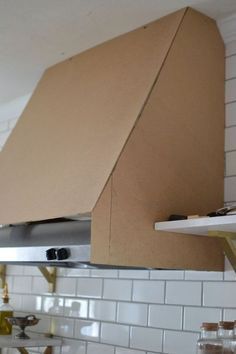 how i built a range hood cover, diy, kitchen design, woodworking projects Range Hood Cover Diy, Diy Kitchen Design, Range Hood Cover, Kitchen Vent Hood, Kitchen Vent, Wood Range Hood, Hood Cover, Kitchen Design Diy, Diy Kitchen Renovation