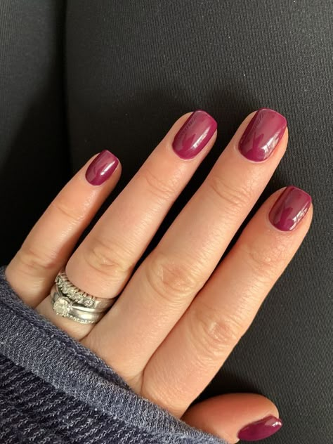 Shellac Nail Colors, Maroon Nails, Fall Nail Trends, Short Gel Nails, Fall Gel Nails, Fall Acrylic Nails, Gel Nail Colors, Cute Gel Nails, Shellac Nails