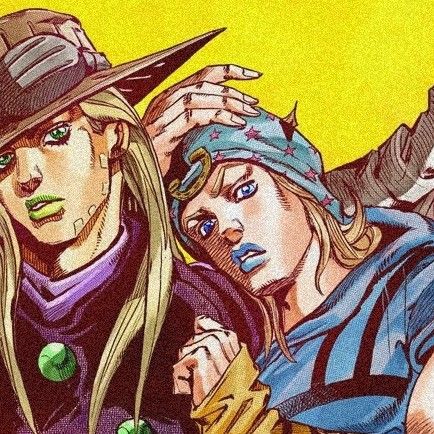 Gyro Zeppeli Johnny Joestar, Johnny E Gyro, Johnny Joestar X Gyro Zeppeli, Gyro And Johnny Matching Icons, Johnny Joestar And Gyro Zeppeli, Toji Physique, Jojo Art Style, Johnny X Gyro, Gyro Johnny