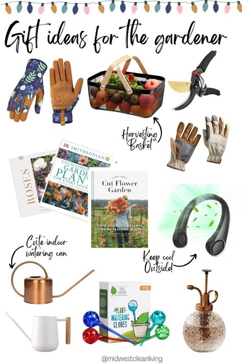 gift ideas for the gardener in your life! garden gifts, gardener gift, garden lover, plant lover, green thumb, outdoor gifts, gifts for her Follow me in the @LTK shopping app to shop this post and get my exclusive app-only-content! #liketkit #LTKGiftGuide #LTKHoliday #LTKfindsunder50 @shop.ltk https://liketk.it/4pvb5 Leather Gardening Gloves, Indoor Watering Can, Business Packaging, Outdoor Gifts, The Gardener, Small Business Packaging, Cut Flower Garden, Growing Roses, Gardening Gloves