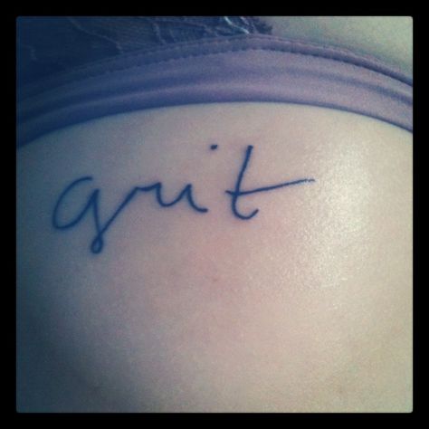 True Grit Tattoo, Grit Tattoos For Women, Grit Tattoo Ideas, Grit And Grace Tattoo, Grit Tattoo, Tattoo New York, Grace Tattoo, Grace Tattoos, Bird Tattoos For Women