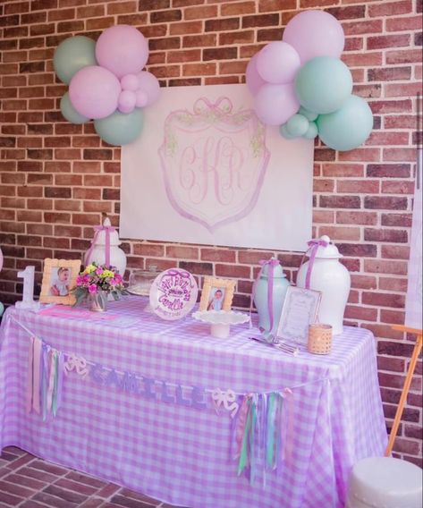 Pastel Bunny Birthday Party, Southern Belle Birthday Party, 2nd Birthday Party Themes Girl, Southern Belle Party, Strawberry Shortcakes, Bow Party, Girl Bday Party, Twins Birthday, First Birthday Party Decorations