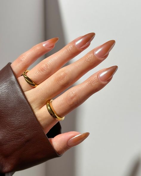 fall nail inspo 🍂 #fallnails #fallnails🍁🍂 #nails #nailsofinstagram #nailsart #nailart #nailstagram #nailsonfleek #nailsoftheday #gelnails #brownnails Shellac Nails Fall, Autumn Manicure, Almond Gel Nails, New Nail Trends, Thanksgiving Nail Designs, Simple Fall Nails, Spring Acrylic Nails, Pumpkin Nails, Nagel Tips