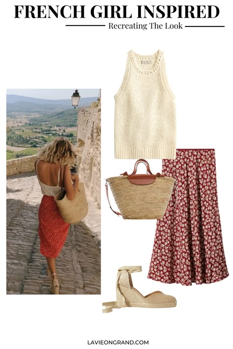 Classic European Summer Outfits, Effortless Summer Outfits Casual, Parisian Style Women Summer, French Countryside Outfit Summer, Sezane Style Summer, French Countryside Fashion, Italian Summer Outfits Womens Fashion, Parisian Outfits Summer, French Spring Fashion