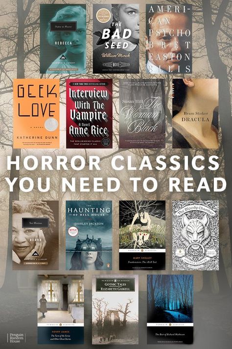 Vintage Horror Books, Horror Book Recommendations, Book Suggestions Reading Lists, Psychological Horror Books, Classical Books, Classics To Read, Book Classics, Book Recommendations Fiction, Classic Books To Read