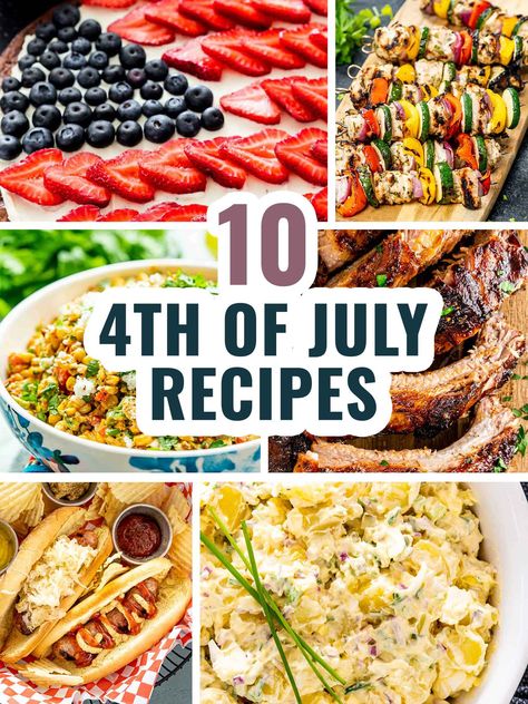 Forth Of July Food, Fourth Of July Recipes, Celebration Recipes, Brownie Pizza, 4th July Food, Lemon Chicken Piccata, Recipes Using Bananas, Grill Food, Jo Cooks