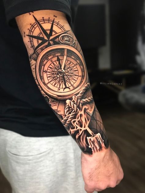 Tattoo Trends 2023, Baby Tattoo For Dads, Clock Tattoo Sleeve, Ink Magic, Nautical Tattoo Sleeve, Tattoo Homme, Wolf Tattoo Sleeve, Simple Tattoos For Guys, Men Tattoos Arm Sleeve