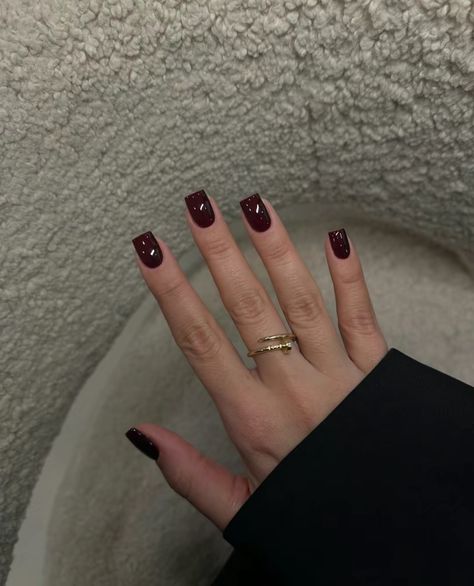 November Nail Ideas, November Nail, November Nails, Cherry Nails, Subtle Nails, Nails Square, Classy Acrylic Nails, Short Square Acrylic Nails, Long Acrylic Nails Coffin