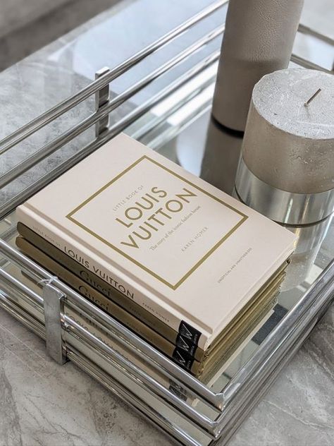 Louis Vuitton, book, decoration, home,  living room, amazon finds Louis Vuitton Book Decor, Louis Vuitton Coffee, Philly Apartment, Prada Book, Fashion Followers, Louis Vuitton Book, Luxurious Brands, Chanel Book, Louis Vuttion