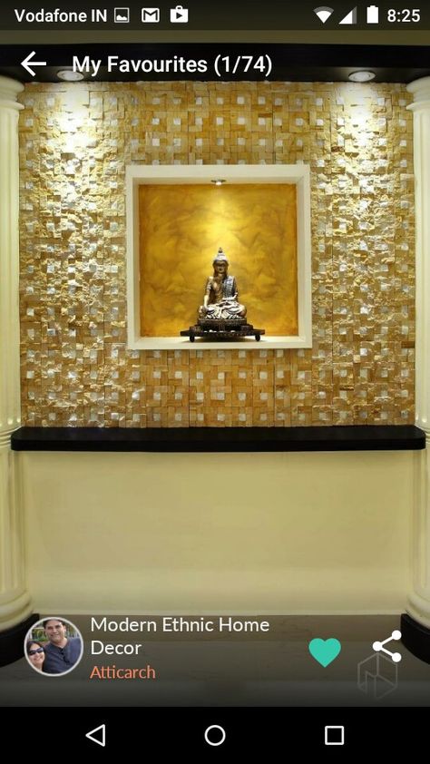 Wall Showcase Design, Brick Corner, Reception Background, Wall Showcase, Colorful Bedroom Design, Hall Tiles, Buddha Statue Home, Buddha Wall Decor, Wall Cloud