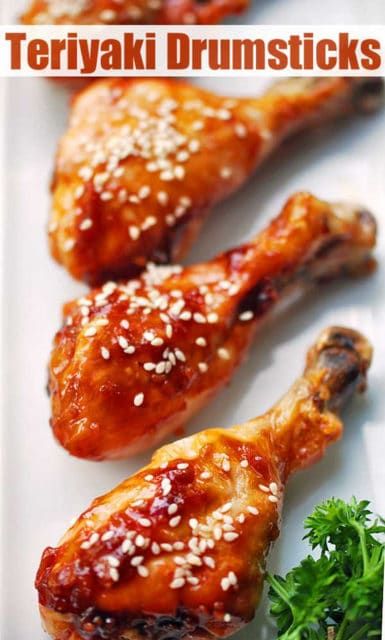 Teriyaki Chicken Drumsticks, Chicken Drumstick Recipes Oven, Drumstick Recipes Oven, Baking Chicken, Honey Teriyaki Chicken, Teriyaki Chicken Crock Pot, Baked Recipe, Baked Teriyaki Chicken, Baked Chicken Drumsticks