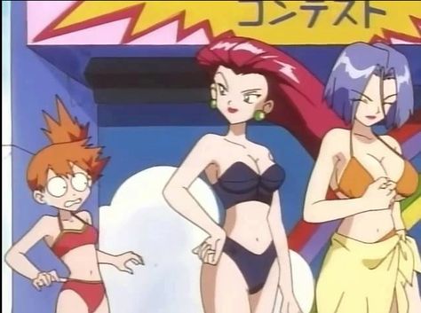 banned ep of pokemon beauty and the beach Equipe Rocket Pokemon, James Pokemon, Jessie Pokemon, Pokemon Team Rocket, Rule 63, Jessie James, One Piece Nami, Jesse James, Team Rocket