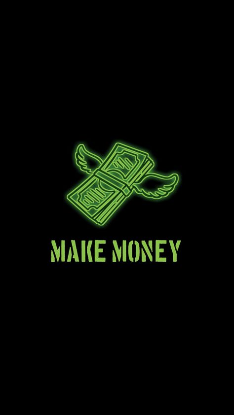 Make money wallpaper,neon,green design Money Bag Wallpaper, Green Money Wallpaper, Green Money Aesthetic, Money Aesthetic Green, Make Money Wallpaper, Dollars Money Wallpaper, Green Dollar, Green Money, Money Background