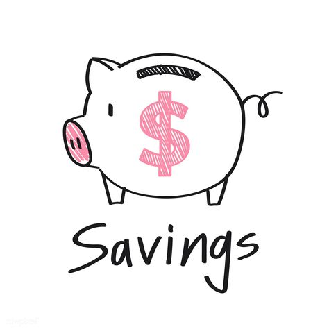 Piggy bank with a dollar sign illustration | free image by rawpixel.com Saving Money Goals Aesthetic, Vision Board Ideas Save Money, Vision Board Aesthetic Pictures Saving Money, 10k In Savings, Money Saving Aesthetic Wallpaper, Saving Money Aesthetic Vision Board Pink, Pink Piggy Bank Aesthetic, Vision Board Saving Money Aesthetic, Vision Board Photos Saving Money