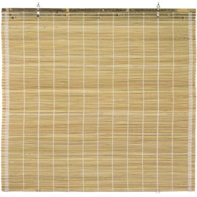 Oriental Furniture Burnt Bamboo Cordless Window Shade Natural 36 in. W x 72 in. L Cordless Window Shades, Textured Window Treatments, Bamboo Roman Shades, Light Filtering Shades, Classic Window, Bamboo Blinds, Interior Decorating Styles, Bamboo Shades, Woven Wood