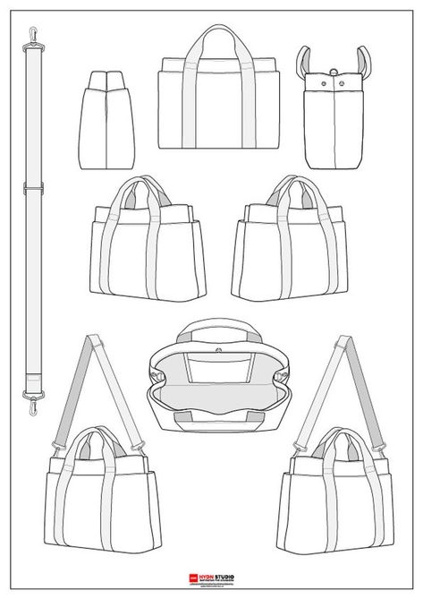 Canvas Tote Bag Design, Customer Profile, Tote Tutorial, Purse Design, Fashion Design Template, Bag Illustration, Drawing Bag, Flat Sketches, Cardboard House