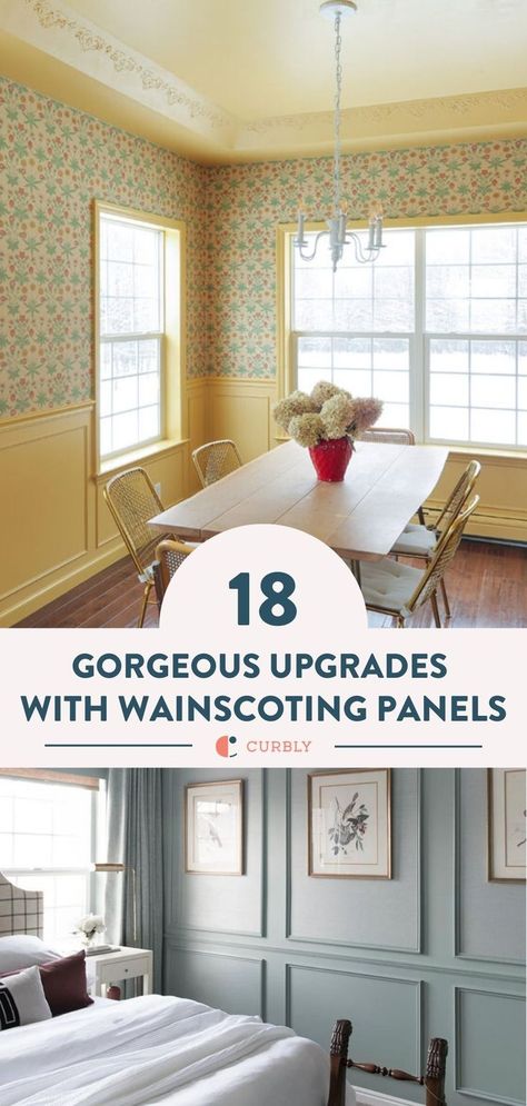 wainscoting ideas Wallpaper Waynes Coating, Colorful Wainscoting Ideas, How To Do Waynes Coating Wainscoting, How To Put Up Wainscoting, Wayne’s Coating With Wallpaper, Black Beadboard, Wayne’s Coating Stairwell, Blue Beadboard, Ikea Mirror Hack