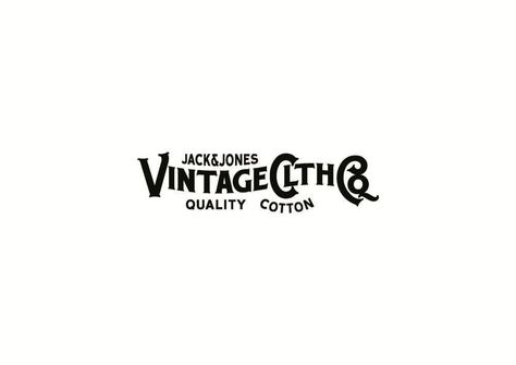 Jack & Jones Vintage CLTH Co. Quality Cotton Jack Jones, Typography, T Shirt