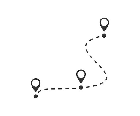 Route location icon journey map illustra... | Premium Vector #Freepik #vector #distance #local #location #location-map Road Map Illustration Graphic Design, Graphic Map Illustration, Journey Mapping Design, Map Route Design, Journey Graphic Design, Journey Map Illustration, Location Map Design Graphics, Map Location Design, Roadmap Illustration