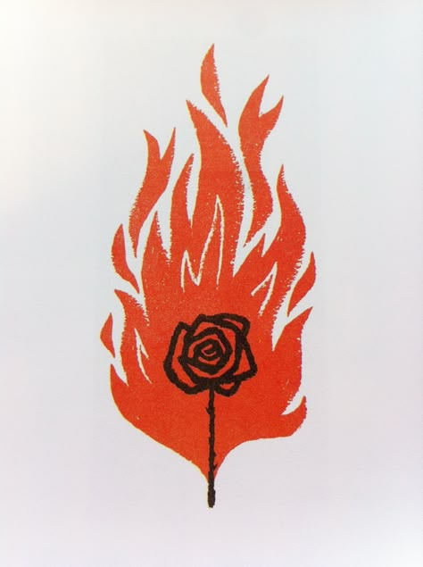 Illustration Rose, Henri Matisse, 로고 디자인, Free Logo, Logo Maker, On Fire, Red Rose, 그림 그리기, Linocut