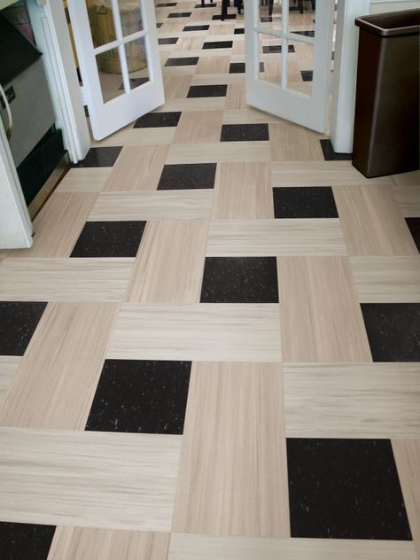 Floor Pattern Design, Future Interior Design, Foyer Flooring, Wood Floor Design, Creative Flooring, House Wall Design, Armstrong Flooring, Living Area Design, Home Hall Design