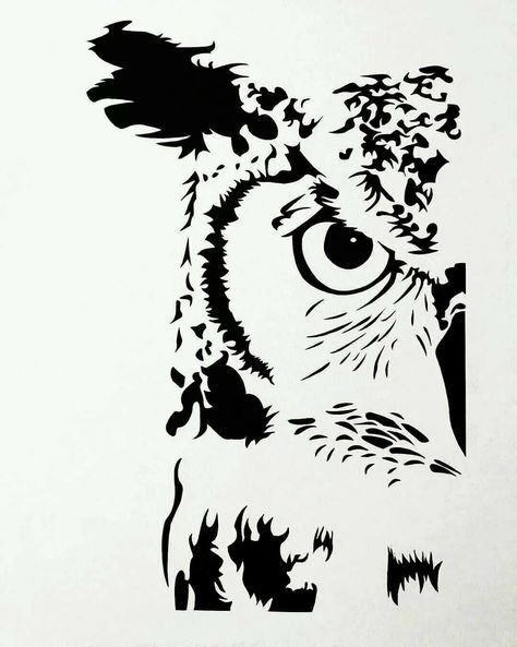 Owl Stencil, Cricut Htv, Bird Stencil, Animal Stencil, Owl Logo, Owl Illustration, Wood Burning Patterns, Silhouette Stencil, Wood Burning Art