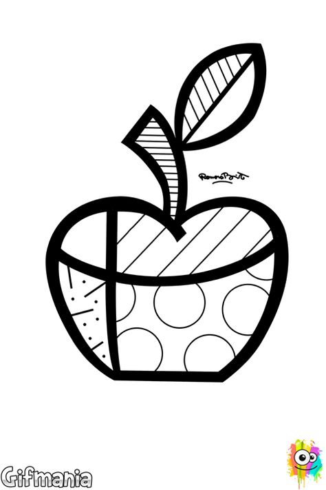 Britto Romero Coloring Apple Pages Clipart Heart Pillow Tuning Pop Boots Colouring Arte Thanksgiving Classroom Transparent Printable Para Desenhos Printablecolouringpages Sketch Coloring Page Romero Britto Art, Britto Art, Cars Art, Heart Coloring Pages, Kids Coloring Pages, Art Projects For Kids, Apple Art, Graffiti Painting, Kids Coloring