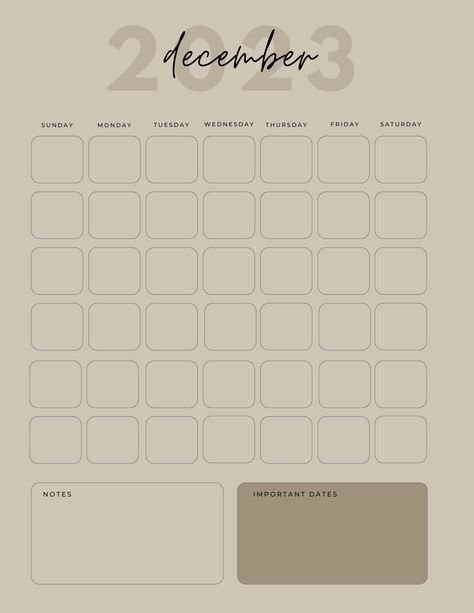 Monthly Planner December 2023, December Calendar 2023 Aesthetic, Cute Beige Aesthetic, Calendar Template Aesthetic, Monthly Planner Aesthetic, Aesthetic Monthly Planner, Printable Meal Planner Monthly, Planner December, Ipad Template