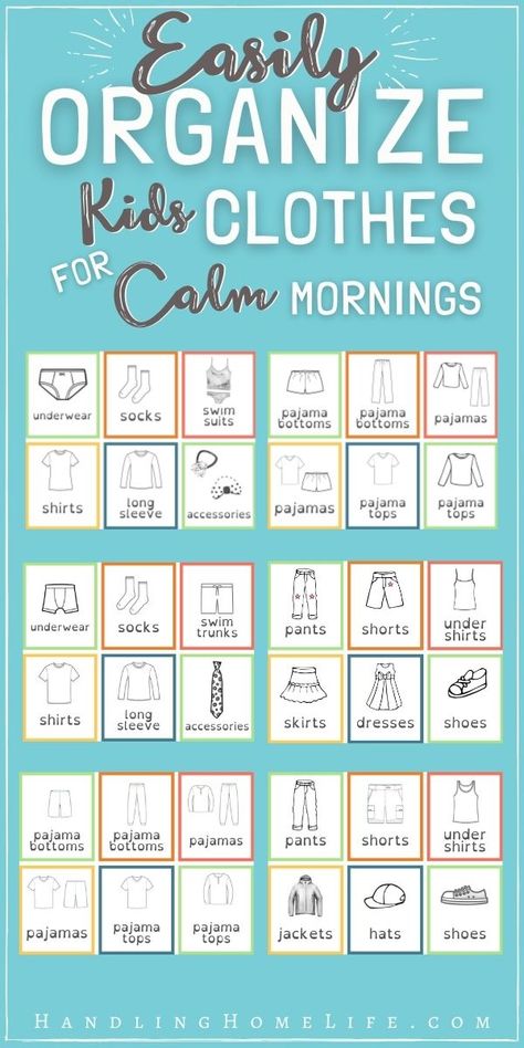 Organize Kids Clothes, Organizing Kids Books, Closet Labels, Organize Kids, Kids Clothes Organization, Paper Clutter Organization, Peaceful Morning, Motherhood Tips, Clothes Drawer