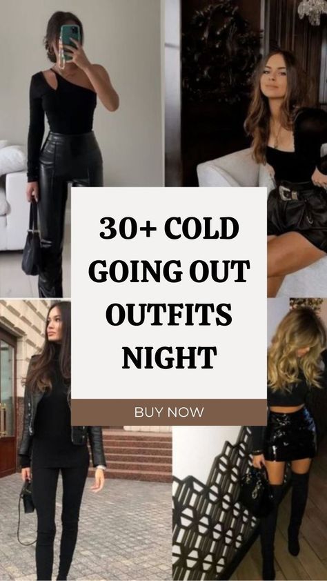 Rooftop Outfit Night Winter, 30s Night Out Outfit, Outfit To Go Out With Friends, Cute Winter Bar Outfits, Cold Bar Outfit, Cold Weather Outfits Night Out, Night Out Cold Weather Outfit, New Year’s Eve House Party Outfit Casual, New Years Eve Outfits Cold Weather