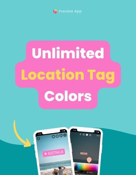 How to Change the Instagram Story Location Tag to ANY Color (4 ways) || Super easy way to change the Instagram Story Location Tag to ANY color you want. Use unlimited colors - even your own custom colors. https://thepreviewapp.com/how-to-change-instagram-story-location-tag-color/ Social Media Party, Instagram Locations, Business Savvy, Social Media Marketing Content, Instagram Marketing Tips, Instagram Strategy, Social Media Tool, Instagram Theme, Social Media Marketing Services