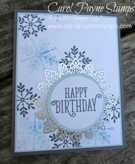 January Cards Handmade, January Cards Ideas, January Birthday Cards Ideas, January Birthday Cards Handmade, Stampin Up Winter Birthday Card Ideas, Winter Birthday Cards For Women, Stampin Up Winter Birthday Cards, Diy Winter Birthday Cards, Winter Birthday Cards Handmade