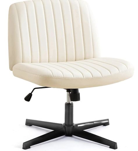 Sitting on your sofa or at your kitchen table to work on your remote days? Save your back and carve out even a small workspace with this comfy chair. Desk Chair No Wheels, Home Office Desk Chair, Modern Swivel Chair, Office Desk Chairs, Classic Desk, Cross Legged, Modern Office Chair, Vanity Chair, Guest Chair