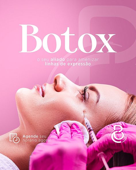 Beauty Clinic Brochure, Botox Ads Creative, Derma Social Media Design, Beauty Brand Social Media, Beauty Clinic Creative Ads, Botox Social Media Design, Skin Care Social Media Post Design, Aesthetic Social Media Design, Botox Advertising Ideas