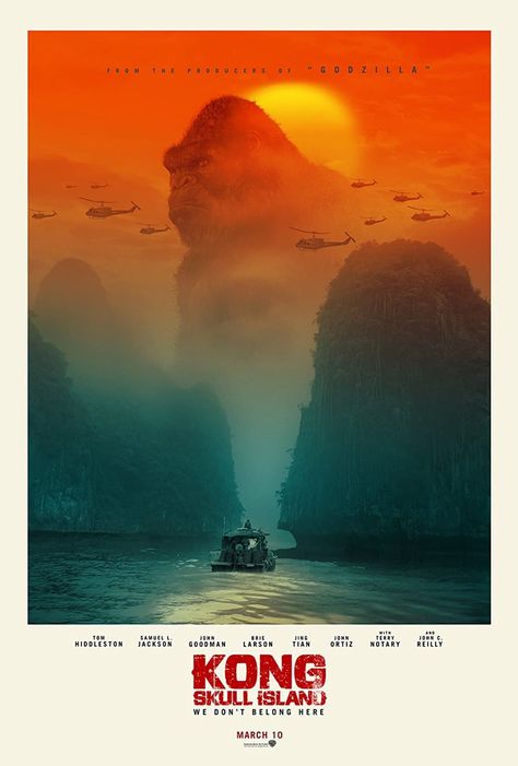 James Conrad, King Kong Skull Island, Island Movies, Kong Skull Island, King Kong Vs Godzilla, John Terry, New Movie Posters, Movie Artwork, Skull Island