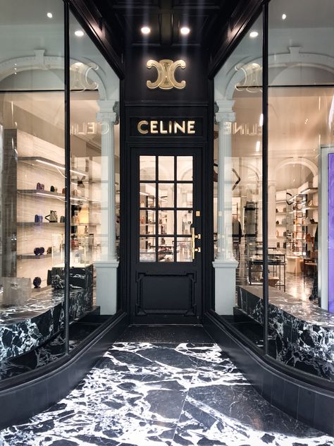 Celine Brand Aesthetic, Celine Aesthetic Wallpaper, Celine Store, Fashion Management, Store Entrance, Luxury Stuff, Celine Paris, Paris Store, Branding Design Packaging