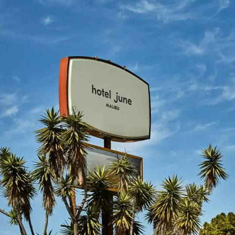 Hotel June Malibu, Malibu Nobu, Malibu Design, Malibu Hotel, Motel Design, Hotel June, Mid Century Hotel, Character Closet, Malibu Rising