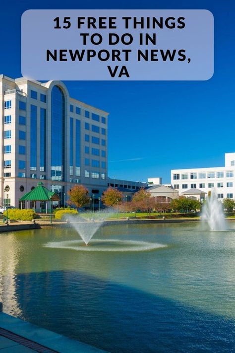 Discover the best free things to do in Newport News, VA. Including Mary M. Torggler Fine Arts Center, Newport News Victory Arch, Newport News Park and more. Newport News Virginia, Williamsburg Vacation, Virginia Beach Vacation, Virginia Vacation, Newport News, Tourist Sites, Community Park, Historical Landmarks, Pier Fishing