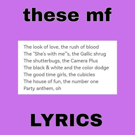 Number 1 Party Anthem, Lyric Core, Party Anthem, Artic Monkeys, Lungs, Looking For Love, At The Top, Arctic Monkeys, Music Lyrics