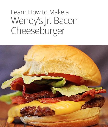 Wendy's Jr. Bacon Cheeseburger Recipe Pro Home Cooks, Clone Recipe, Cheeseburger Recipe, Bacon Burger, Kitchen Gear, Homemade Burgers, Bacon Cheeseburger, Burger And Fries, Game Day Food