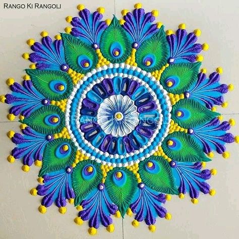 Mandala Art Rangoli Design, Rangoli Designs Colour, Rangoli Designs Aesthetic, Diwali Rangoli Designs Unique 2024, Aesthetic Rangoli Designs, Rangoli Ideas Creative Unique, Mandala Rangoli Designs, Unique Rangoli Designs Beautiful, Diwali Rangoli Designs Unique