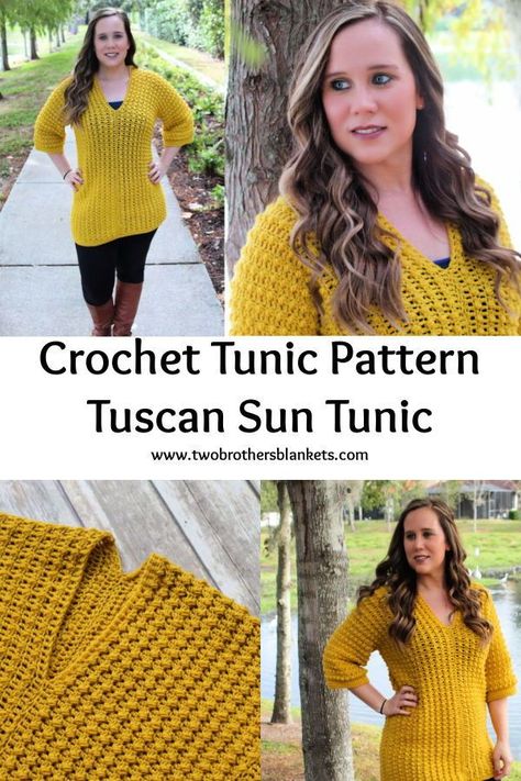 Tunic Pattern Free, Crochet Shirts, Crochet Tunic Pattern, Crochet Wearables, Tunisian Crochet Patterns, Cover Up Beach, Crochet Cardigan Sweater, Crochet Sweater Pattern Free, Crochet Sweaters