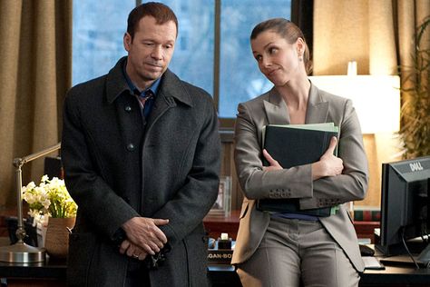 'Blue Bloods' stars Donnie Wahlberg, Bridget Moynahan are 'sad' to say goodbye Blue Bloods Tv Show, Glitch Techs, Bridget Moynahan, Trailer Film, Donnie Wahlberg, Tom Selleck, New Kids On The Block, Blue Bloods, To Say Goodbye