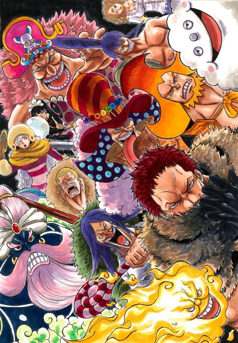 Big Mon, Whole Cake Island, Big Mom Pirates, Charlotte Family, Charlotte Katakuri, Whole Cake, Big Mom, One Piece Wallpaper Iphone, One Piece Art