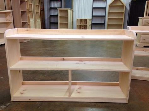 This would also make a nice shoe shelf especially since the top has a backing and sides. Pine Bookshelf, Pine Bookcase, Unfinished Furniture, James Smith, Shoe Shelf, Book Shelves, Chairs Dining, Cabinet Making, Home Office Setup