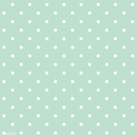 Mint green and white seamless polka dot pattern vector | free image by rawpixel.com / filmful Dot Pattern Vector, Baby Scrapbook Album, Mint Green Background, Polka Dots Wallpaper, Dot Patterns, Colorful Borders, Turquoise Pattern, Animal Print Wallpaper, Polka Dot Background